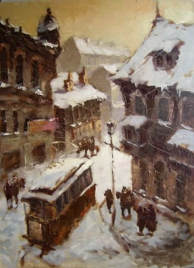 Художник Владимир Чирков. В городе водились трамваи Художник Владимир Чирков. В городе водились трамваи