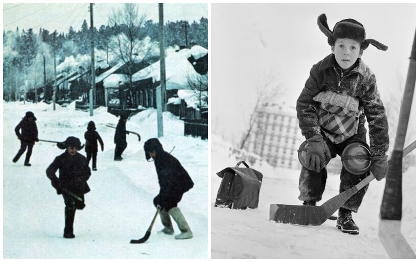 12 фото о том, как развлекались советские дети зимой