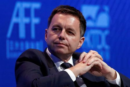 FILE PHOTO: Peter Kazimir, when Slovakia's Finance Minister, attends the Asian Financial Forum in Hong Kong, China January 15, 2018. REUTERS/Bobby Yip/File Photo 