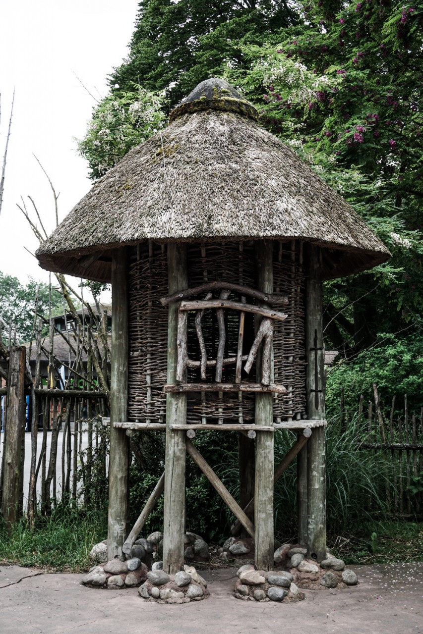  Mini hut within the  African Savanna/Village  