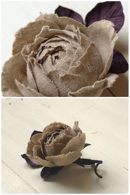 Шедевры из мешковины: 20+ идей для цветочного декора рукоделие