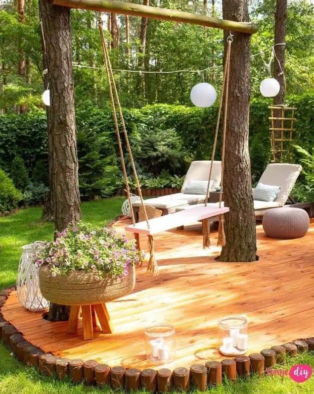 Пространство вокруг дерева не должно быть скучным: 20+ красивых идей для вдохновения для дома и дачи,ландшафтный дизайн