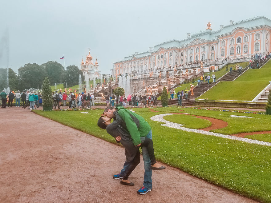 Глубокий поцелуй в путешествиях: история отношений на расстоянии со счастливым концом история,отдых,путешествие,турист,экстрим