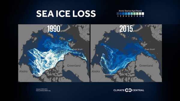 "старого" льда в Арктике почти не осталось