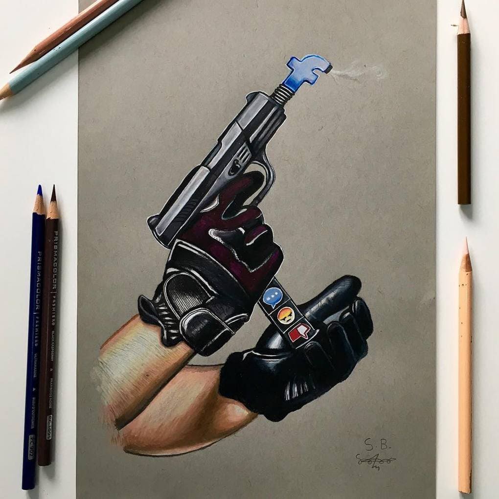 Художник высмеивает современное общество, не церемонясь с чувствами зрителя 