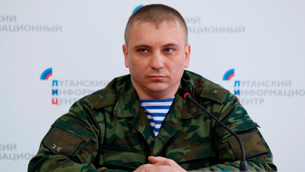 официальный представитель НМ ЛНР подполковник Андрей Марочко