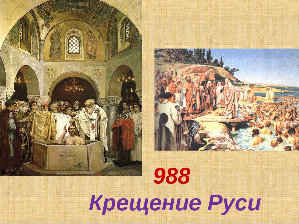 Фото крещение руси 988