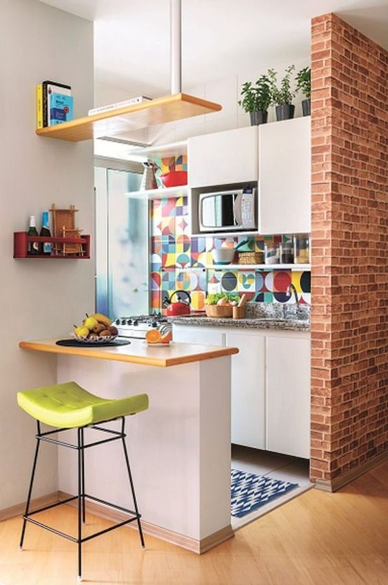 Как сделать пространство кухни больше при помощи оригинальных идей дизайн,интерьер,кухня,лайфхаки,ремонт,ремонт кухни,своими руками