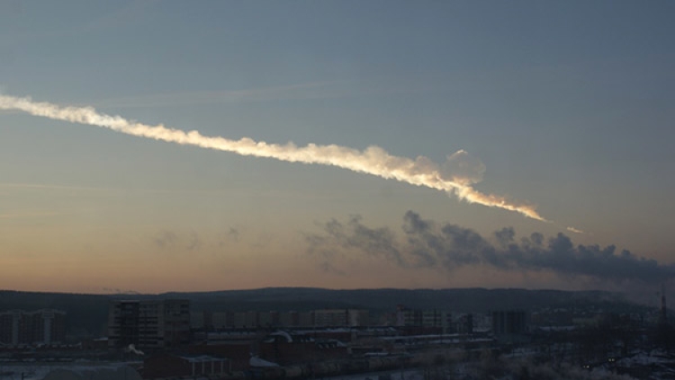 Появилось видео падения метеорита в Хакасии