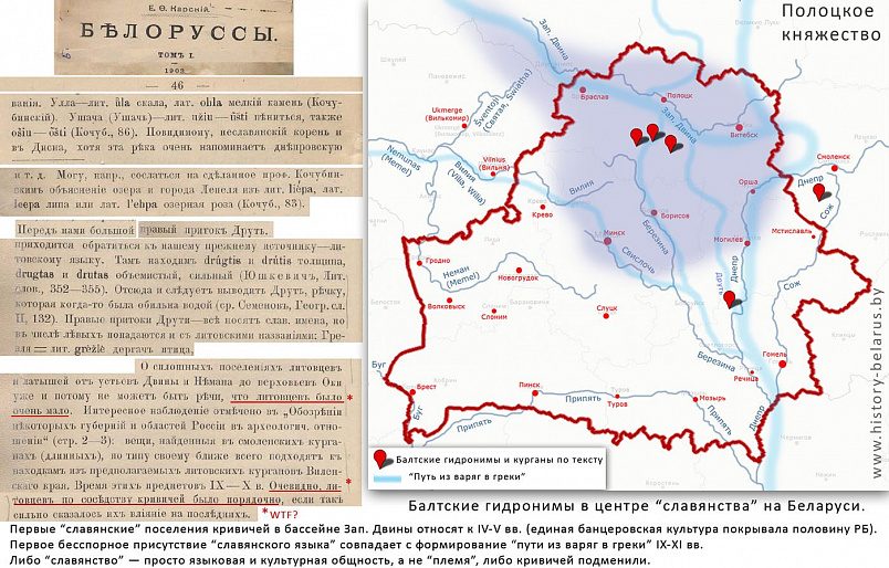 Белорусы — не славяне, Беларусь — это Литва: мифы националистов