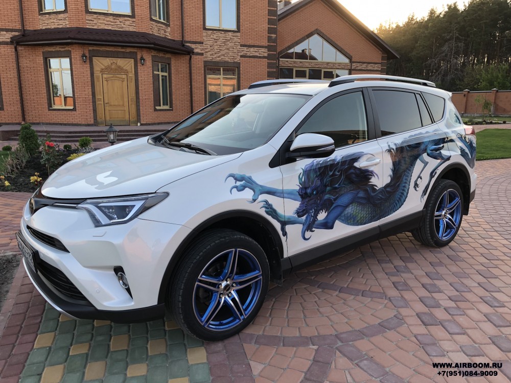 Аэрография Toyota rav4