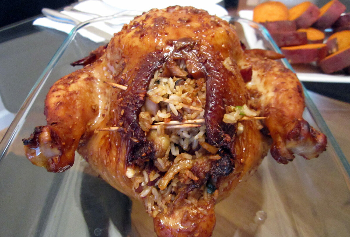 Создайте настроение: Праздничная фаршированная курица Джадж Махши арабская кухня,блюда из курицы,кулинария,кухни мира,мясные блюда