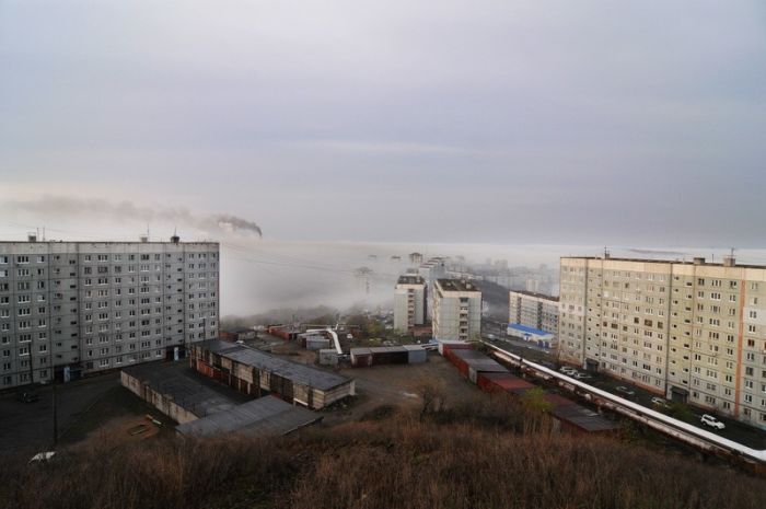 Туман во Владивостоке (32 фото)