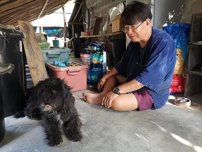 Мужчина с собакой