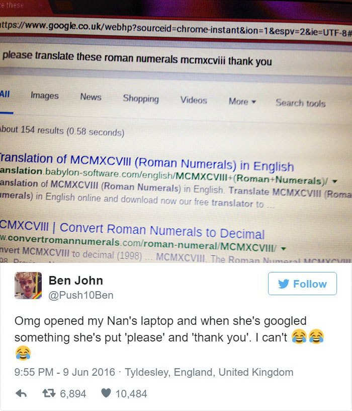 When My Grandma Googles Something She Puts