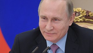 Президент РФ Владимир Путин проводит совещание с членами правительства РФ. 26 апреля 2017