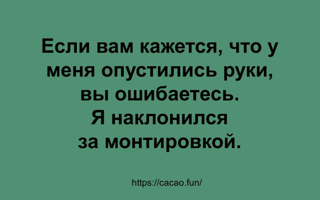 Подборка анекдотов, которая подарит вам настроение 