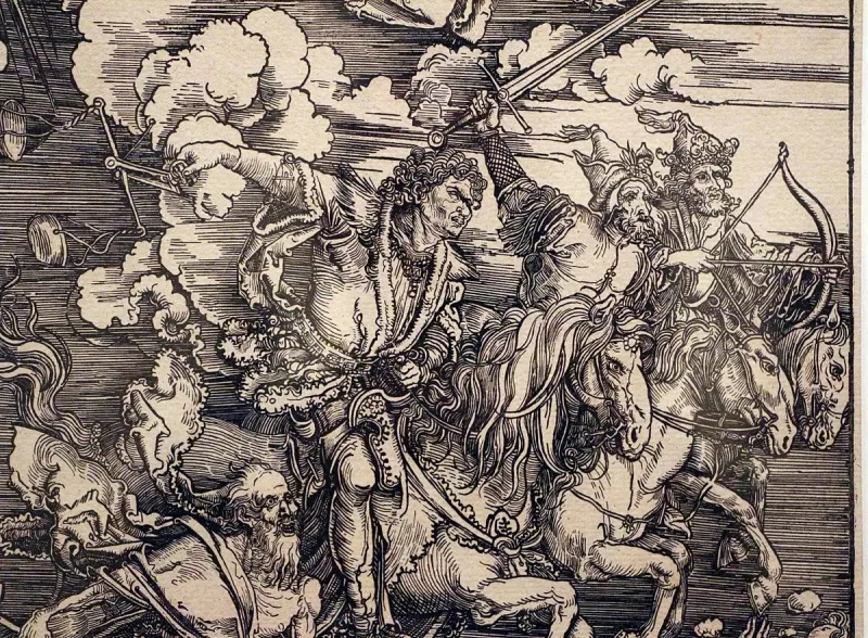 Четыре всадника апокалипсиса гравюра Альбрехта Дюрера