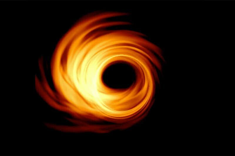 Моделирование того, как должна выглядеть черная дыра в центре галактики Messier 87