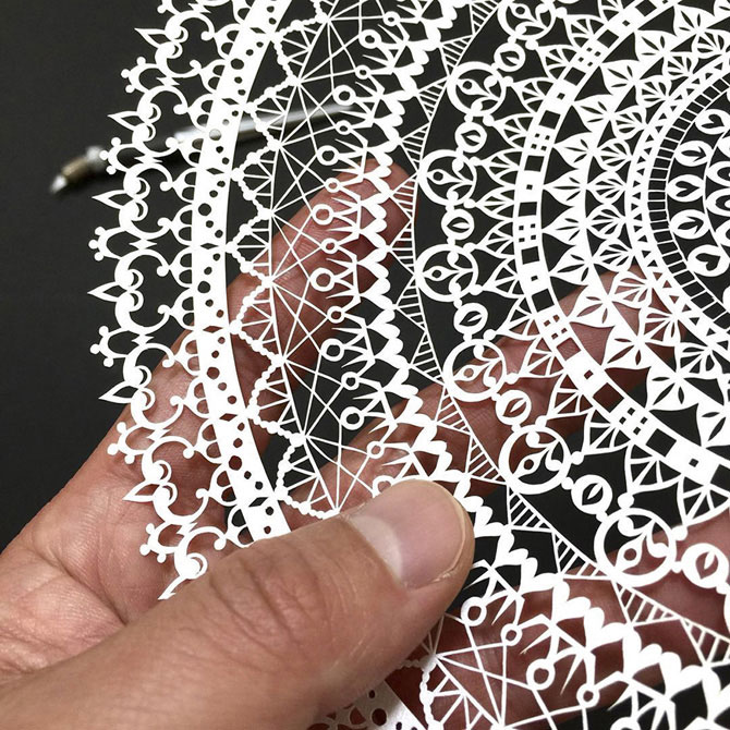 Бумажные кружева: тонкость и изящество бумажного ажура от японского мастера