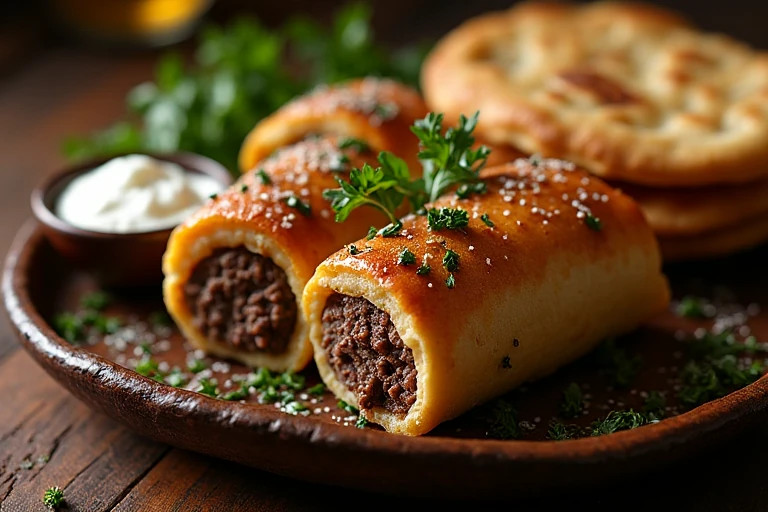 Сарма из бараньей печени с начинкой