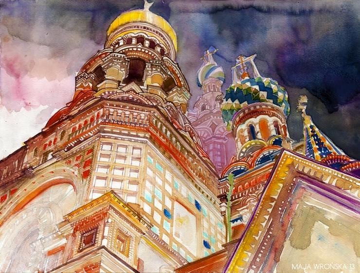 Акварельные города Майи Вронской
