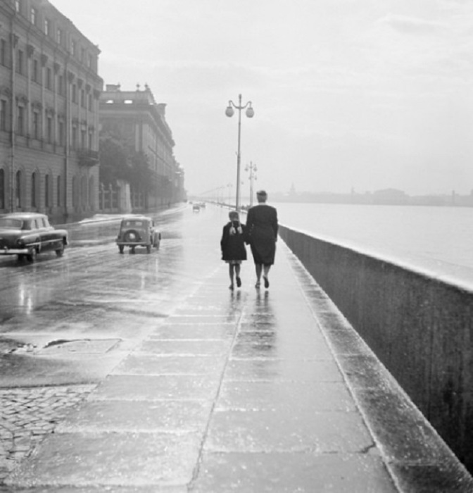  Работы русско-немецкого фотографа Эрвина Волкова. СССР, Ленинград, 1950 год.