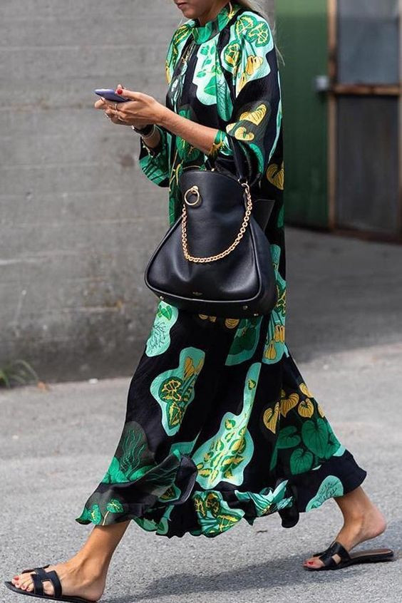 Нужная вещь и летом, и осенью: платья макси гардероб,мода и красота,модные образы,одежда и аксессуары