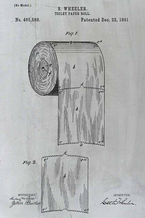 Как правильно вешать туалетную бумагу, к себе или от себя: патент 1891 года ставит точку в вечном споре бумагу, концом, правильно, вешать, туалетную, решил, держатель, чтобы, перед, стене, давно, легко, отрывать, листики, рулона, разные, бумага, рулон, внутрь, человечество