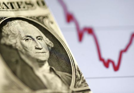 A U.S. dollar note is seen in front of a stock graph in this November 7, 2016 picture illustration. Picture taken November 7. REUTERS/Dado Ruvic/Illustration
