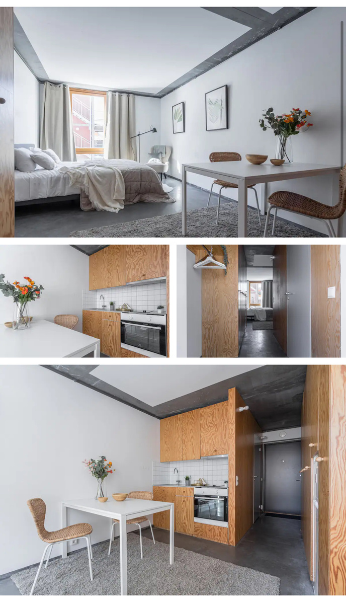 Пример типичных шведских квартир в Стокгольме, взято с сайта арнби 