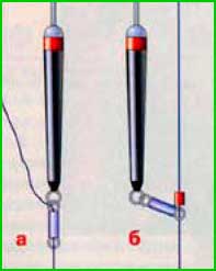 Унифицированая конструкция крепления поплавка к леске