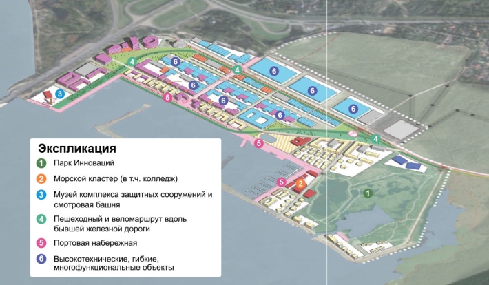 Карта проекта промзоны "Горская"