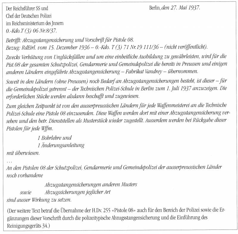 Парабеллум для полиции. Безопасность, безопасность и ещё раз безопасность Парабеллум для полиции. Безопасность, безопасность и ещё раз безопасность оружие