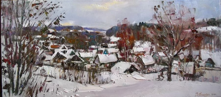 Художник Василий Пешкун. Белоснежные пейзажи Художник Василий Пешкун. Белоснежные пейзажи