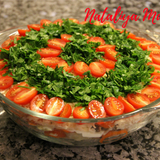 Салат  ШИРЕ КРУГ .Улетает со стола первым! ОЧЕНЬ ВКУСНЫЙ!Альтернатива Оливье и Шубе!