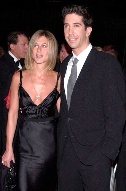 Дженнифер Энистон и Дэвид Швиммер признались, что были влюблены друг в друга на съемках первого сезона "Друзей" Звездные пары