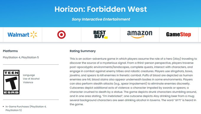 Насилие и распитие алкоголя: что нас ждет в Horizon Forbidden West Forbidden, рейтинг, Horizon, будет, персонажей, Недавно, слово, пронзят, копьем, мечом, выпьет, кружку, можно, услышать, лексику  Пару, дерьмо, другую, назад, появилось, множество