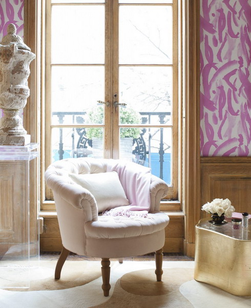 Союз гламура и классики: романтическая розовая спальня от Amanda Nisbet Союз гламура и классики: романтическая розовая спальня от Amanda Nisbet интерьер и дизайн,мебель,спальня