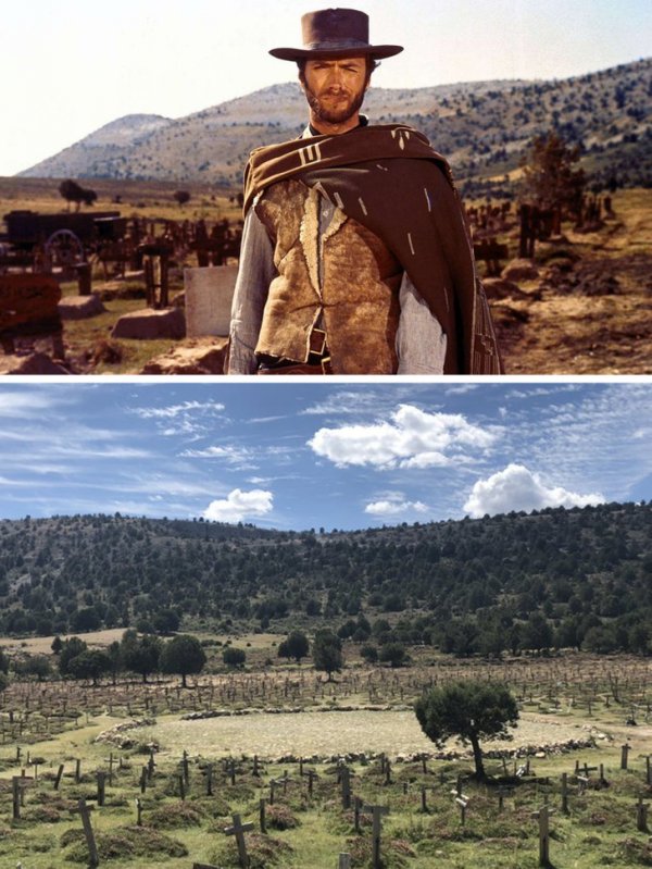 Съемки фильма «Хороший, плохой, злой» проходили на кладбище Сад-Хилл в Испании