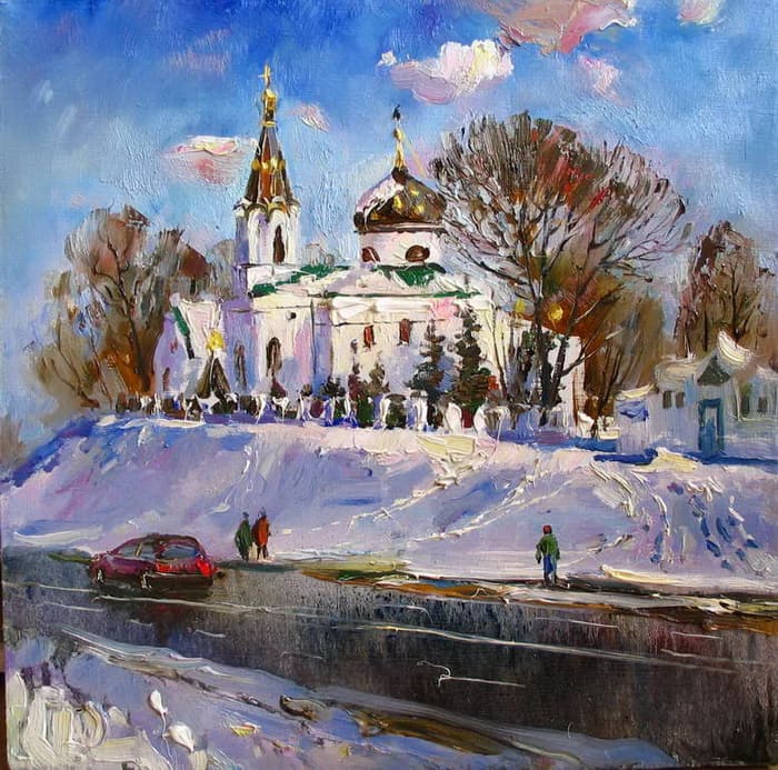 Художник Василий Пешкун. Белоснежные пейзажи Художник Василий Пешкун. Белоснежные пейзажи