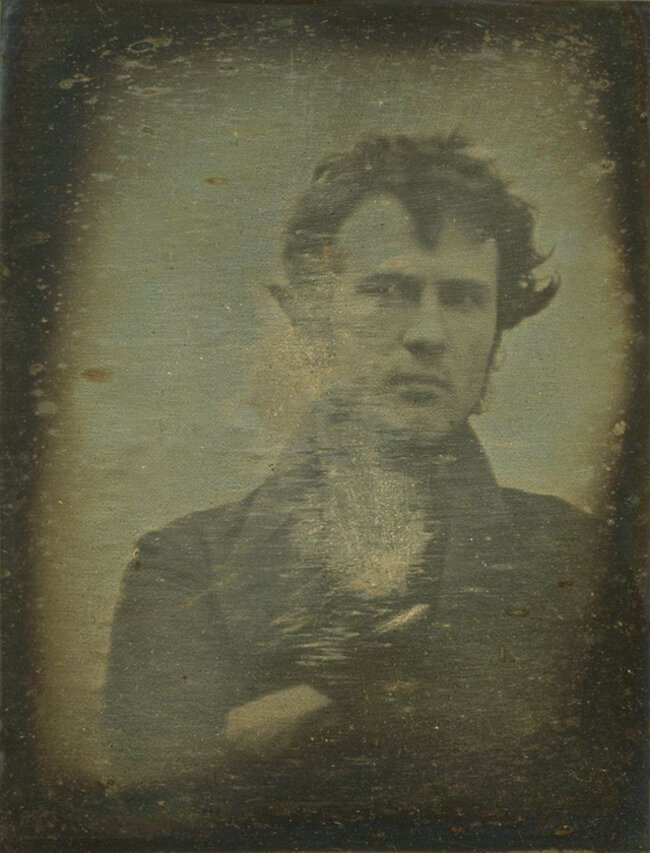 Самое старое из всех известных селфи (1839) история, ретро, фото, это интересно