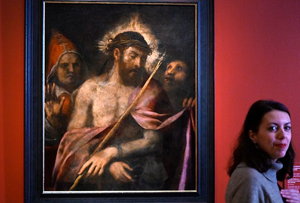 Картина Тициана «Се человек» после реставрации. Февраль 2020 года