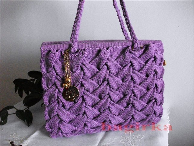 Оригинальная вязаная сумка своими руками вязание,женские хобби,рукоделие,своими руками,Сумка вязаная