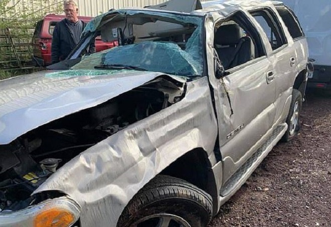 Разбитая машина