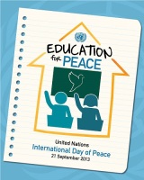 Плакат Дня 2013 года - «Образование в духе мира»
