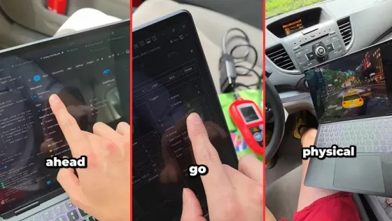 Геймер превратил свою Honda CR-V в игровой джойстик для Need for Speed