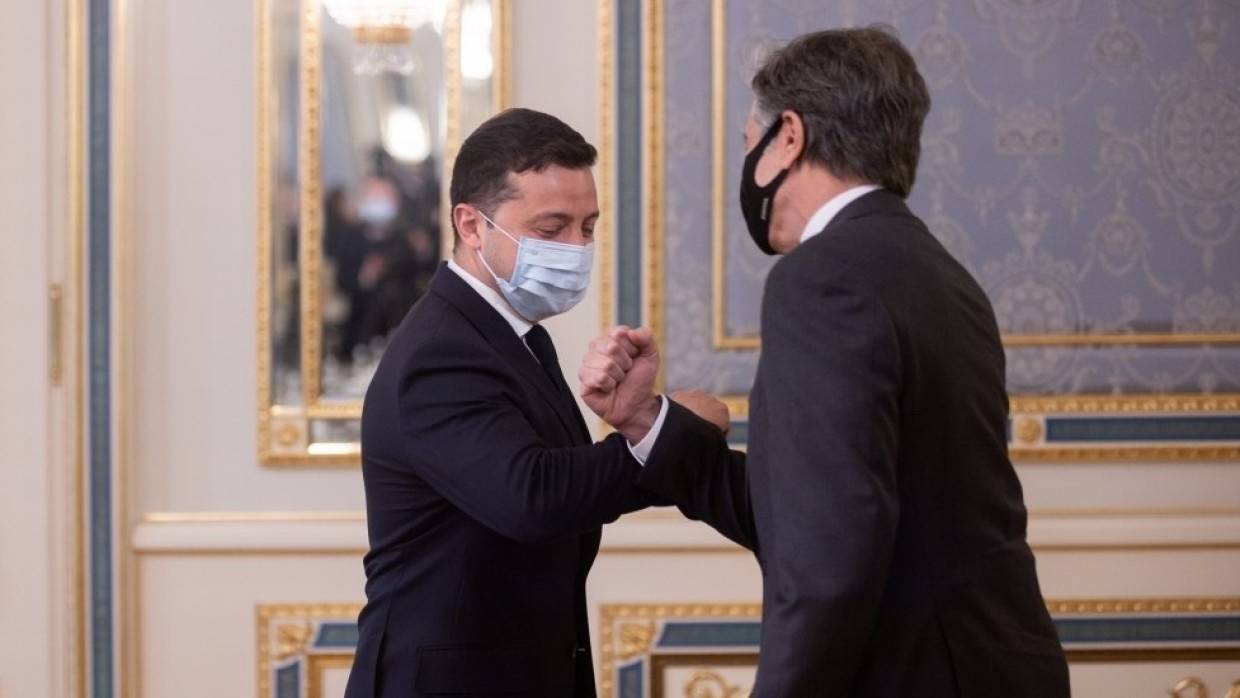 Зеленский получил послание Байдена о единстве украинцев через госсекретаря США Блинкена