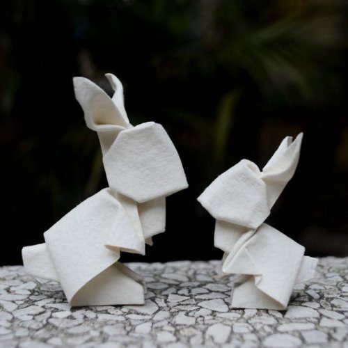 Впечатляющие оригами, созданные в технике мокрого складывания вдохновляемся,оригами,творчество