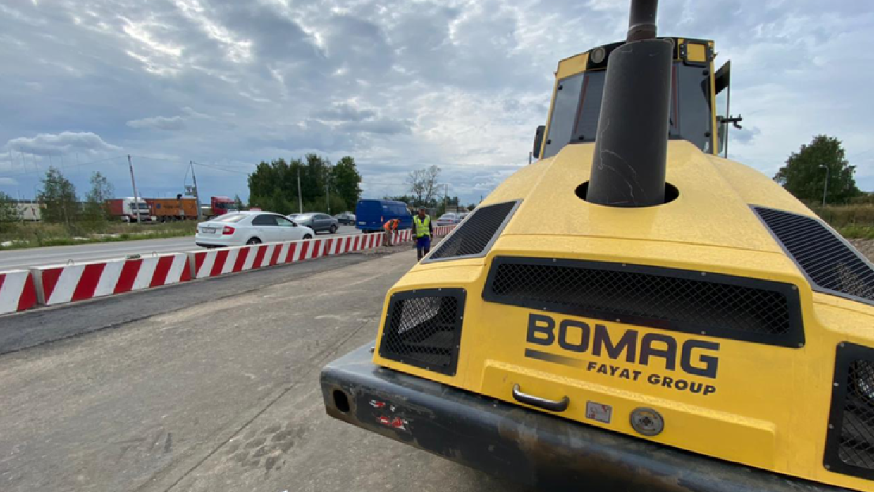 Автомобиль сбил рабочего на ремонтируемом участке дороги под Вологдой